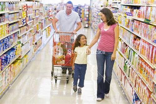 Family Shopping Cart 
