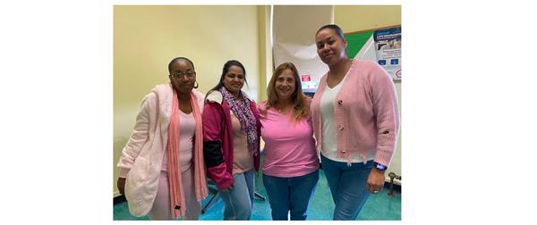 Wearing Pink for support